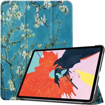 Mobigear Tri-Fold Coque iPad Air 5 (2022) Etui - Fleurs d'amande