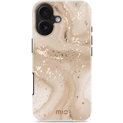 MIO iPhone 17 MagSafe Plastique rigide Coque arrière - Gold Marble