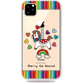 Mobigear Design Coque iPhone 11 Pro Max Coque arrière en TPU Souple - Carrousel