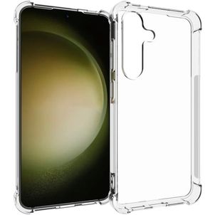 Mobigear Cushion Coque Transparente Samsung Galaxy S24 Coque arrière en TPU Souple Anti-Chocs - Transparent