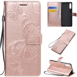 Mobigear Butterfly Bookcase Case Rose Gold Sony Xperia L4