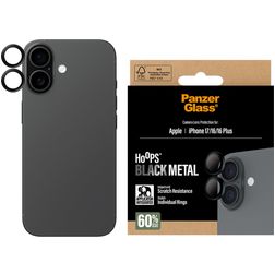 PanzerGlass Hoops iPhone 17 Verre trempé Protection Objectif Caméra - Compatible Coque - Noir