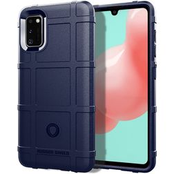 Mobigear Rugged Shield Coque Samsung Galaxy A41 Coque arrière en TPU Souple Anti-Chocs - Bleu