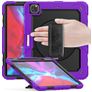 Mobigear SureGrip Xtreme Coque iPad Air 13 Pouces (2025) Coque arrière en Plastique rigide,Silicone + Porte-crayon + Bandoulière + Support Amovible - Violet