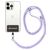 Mobigear Lanyard - Cordon de téléphone universel ajustable - Violet / Blanc