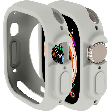 Mobigear Colors Coque Apple Watch Ultra - 49 mm Coque Rigide - Gris