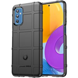 Mobigear Rugged Shield Coque Samsung Galaxy M52 Coque arrière en TPU Souple Anti-Chocs - Noir