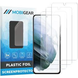 Mobigear Samsung Galaxy S21 Protection d'écran Film - Compatible coque (Lot de 3)