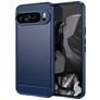 Mobigear Brushed Slim Coque Google Pixel 9 Pro XL Coque arrière en TPU Souple - Bleu