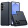 Mobigear Card Coque Samsung Galaxy S26 Coque arrière Rigide Anti-Chocs avec Porte-Cartes - Bleu