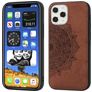 Mobigear Mandala Coque iPhone 12 Pro Max Coque arrière Rigide - Marron