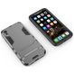 Mobigear Armor Stand Coque iPhone XR Coque arrière Rigide Anti-Chocs avec Support Amovible - Gris