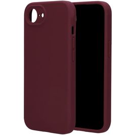 Mobiparts Coque iPhone 16e Coque arrière en Silicone - Plum Red Mobiparts Coque iPhone 16e Coque arrière en Silicone - Plum Red