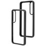 Mobiparts Rugged Clear Coque Samsung Galaxy S23 Coque arrière Rigide Anti-Chocs - Transparent / Noir