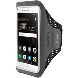 Mobiparts Comfort Fit Brassard Téléphone Huawei P9 Lite (2016) Brassard Coque de Sport en Neoprène - Noir