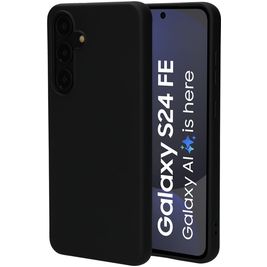 Mobiparts Coque Samsung Galaxy S24 FE Coque arrière en Silicone - Noir