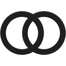 Mobilize Magnet Ring Anneau MagSafe pour iPhone - Noir (Lot de 2)