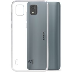 Mobilize Gelly Coque Transparente Nokia C2 2E Coque arrière en TPU Souple - Transparent
