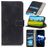 Mobigear Croco Housse Motorola Moto E22 Etui Porte-Monnaie - Noir