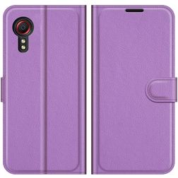 Mobigear Classic Housse Samsung Galaxy Xcover 5 Etui Porte-Monnaie - Violet