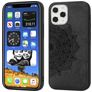 Mobigear Mandala Coque iPhone 12 Pro Max Coque arrière Rigide - Noir