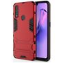 Mobigear Armor Stand Coque OPPO A31 Coque arrière Rigide Anti-Chocs avec Support Amovible - Rouge