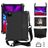 Mobigear HexStrap Coque iPad Air 4 (2020) Coque arrière en Plastique rigide,EVA + Porte-crayon + Bandoulière + Support Amovible - Noir