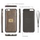 Caseme 01 Housse iPhone 6s Etui avec Coque Détachable Porte-Monnaie - Marron