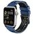Mobigear Aero Armor Bracelet Silicone Apple Watch Fermeture boucle ardillon - 42/41/40/38 mm - Noir / Bleu Marin