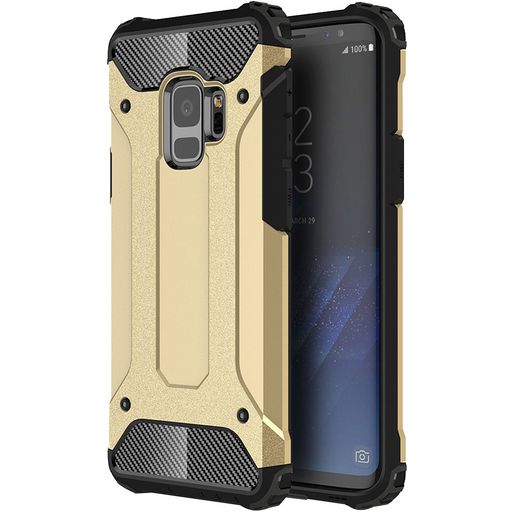 Mobigear Outdoor Coque Samsung Galaxy S9 Coque arrière Rigide Anti-Chocs - Or