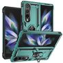 Mobigear Armor Ring Coque Samsung Galaxy Z Fold 4 Coque arrière Rigide Anti-Chocs avec Anneau-Support - Vert