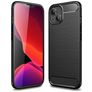 Mobigear Brushed Slim Coque iPhone 14 Coque arrière en TPU Souple - Noir