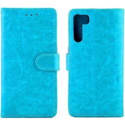 Mobigear Wallet OPPO A91 Étui Portefeuille - Bleu