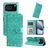 Mobigear Sunflower Housse iPhone 17 Pro Etui Porte-Monnaie - Vert
