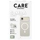 CARE by PanzerGlass Fashionable Coque Transparente iPhone Air MagSafe Coque arrière en Silicone - Transparent