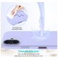 Mobigear Rubber Touch Coque iPhone 16 Coque arrière en Silicone - Violet