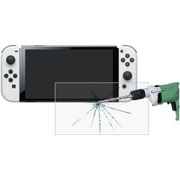 Mobigear Nintendo Switch OLED Verre trempé Protection d'écran - Compatible Coque