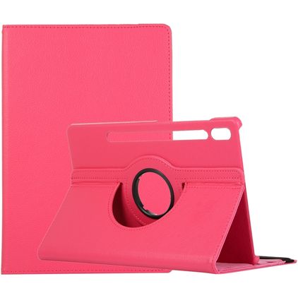 Mobigear DuoStand Coque Samsung Galaxy Tab S9 Plus Etui Rotatif - Magenta