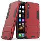 Mobigear Armor Stand Coque iPhone XS Max Coque arrière Rigide Anti-Chocs avec Support Amovible - Rouge