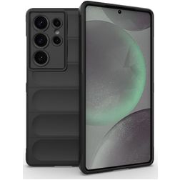 Mobigear Bumpy Coque Samsung Galaxy S25 Ultra Coque arrière en TPU Souple - Noir