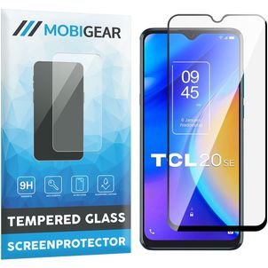 Mobigear Premium TCL 20 SE Verre trempé Protection d'écran - Compatible Coque - Noir