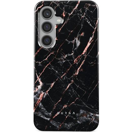 Burga Tough Coque Samsung Galaxy S24 Coque arrière Rigide Anti-Chocs - Rose Gold Marble