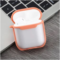 Mobigear Shockproof Coque Apple AirPods 1 Coque Rigide Antichoc - Orange