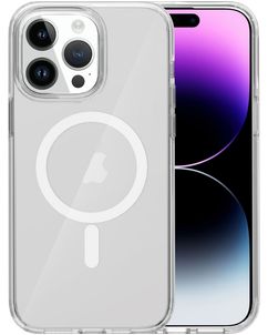 Mobigear Crystal Coque Transparente iPhone 15 Pro MagSafe Coque arrière Rigide - Transparent
