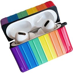 Mobigear Rainbow Coque Apple AirPods Pro 1 Coque en Silicone Souple