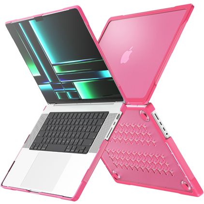 Mobigear Shockproof Pro MacBook Pro 16 Pouces (2021-2026) Coque - Rose - Model A2485 / A2780 / A2991 / A3186 / A3428 / A3429