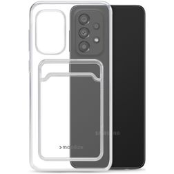 Mobilize Gelly Card Transparent Samsung Galaxy A13 4G TPU souple Coque arrière avec porte-cartes - Transparent