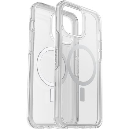 OtterBox Symmetry Plus Coque Transparente iPhone 13 Pro Max MagSafe Coque arrière Rigide Anti-Chocs - Transparent