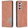 Mobigear Rhombus Slim Samsung Galaxy S25 Étui - Marron