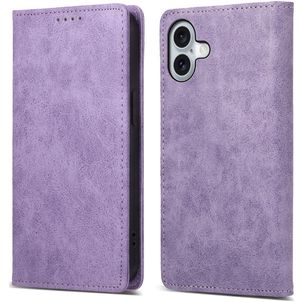 Mobigear Wallet Housse iPhone 16 Plus Etui Porte-Monnaie - Violet